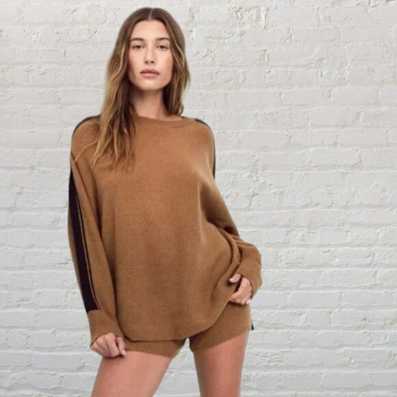 Victoria's Secret Sweaters - Victoria’s Secret Camel Tan Oversized Cashmere Sweater Size M Cozy Soft Relaxed